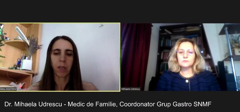 Seria de emisiuni dedicate pacientilor: Interviu cu doamna Dr. Mihaela Udrescu – Medic de Familie, Coordonator Grup Gastro SNMF